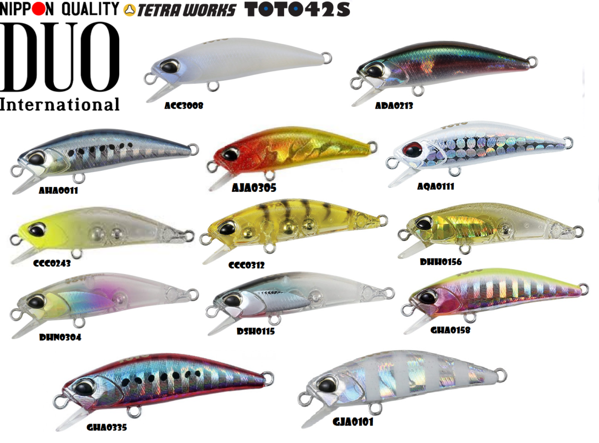 DUO tetra works toto 42s COLOR CHART